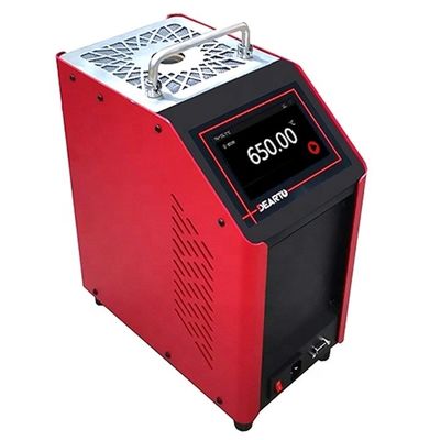 Красная портативная интеллектуальная суховая скважина 50-660 C Среднетемпературная калибровочная печь